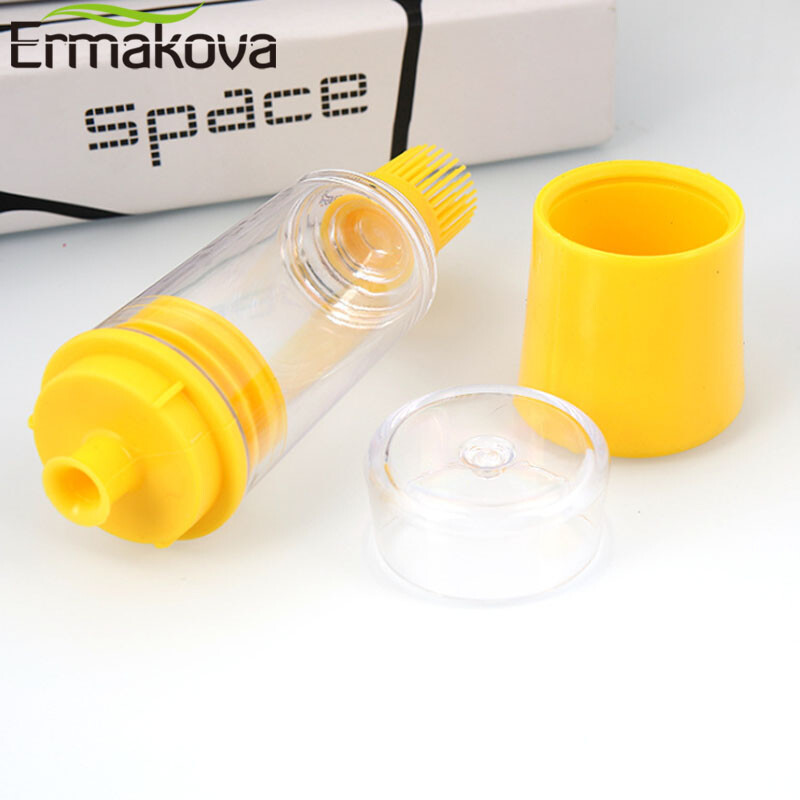 ERMAKOVA silikona eļļas pudeļu birste konditorejas izstrādājumu birste eļļa medus vīna mērce grila birste grila gatavošanai Virtuves instrumenti