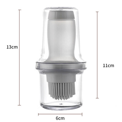 Nešiojamas silikoninis aliejaus butelis konditerijos šepetėlis prieskonių padažas, stiklainis duonos salotos, aliejaus šepetėliai, kepsninės kepimo šepetys virtuvės kepimo įrankis