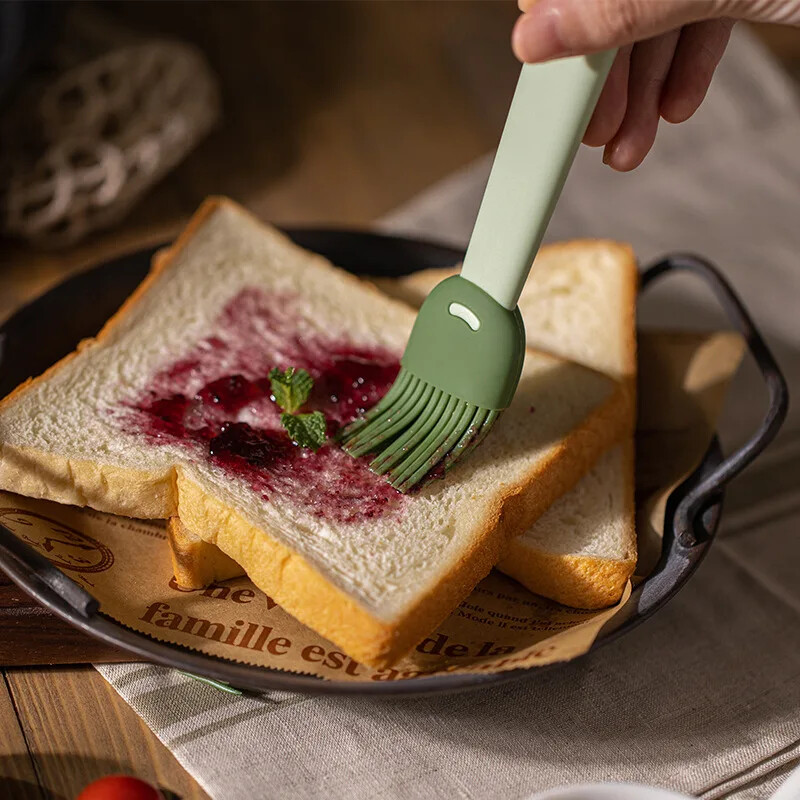 Maisto klasės silikoninis kepimo aliejaus teptukas Nelipnus virtuvės picos pyragai konditerijos įrankiai „pasidaryk pats“ duonos kepsninė „Baki“ užtepamas padažas, kepimo įtaisas