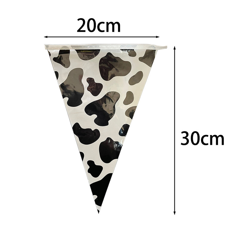 8 m-es hosszabb tehén születésnapi transzparens dekoráció tehénnyomtatás zászlós bannerek haszonállat témájú bulihoz Western Cowboy party témájú dekoráció