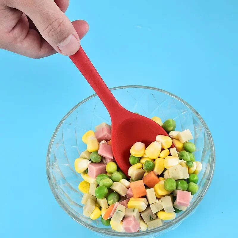 8vnt/komplektas Silikoninė kreminė mentele grandiklis šaukštas aliejaus šepetys karščiui atsparios mentelės lankstūs virtuvės reikmenys kepimui.