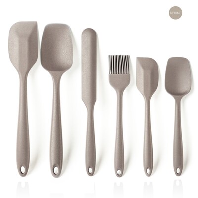Naujas vientisas aukštos temperatūros maistinis silikoninis mentele kepimo maišymo įrankių rinkinys kreminis mentelė blynų kepimo skardos aliejaus teptukas