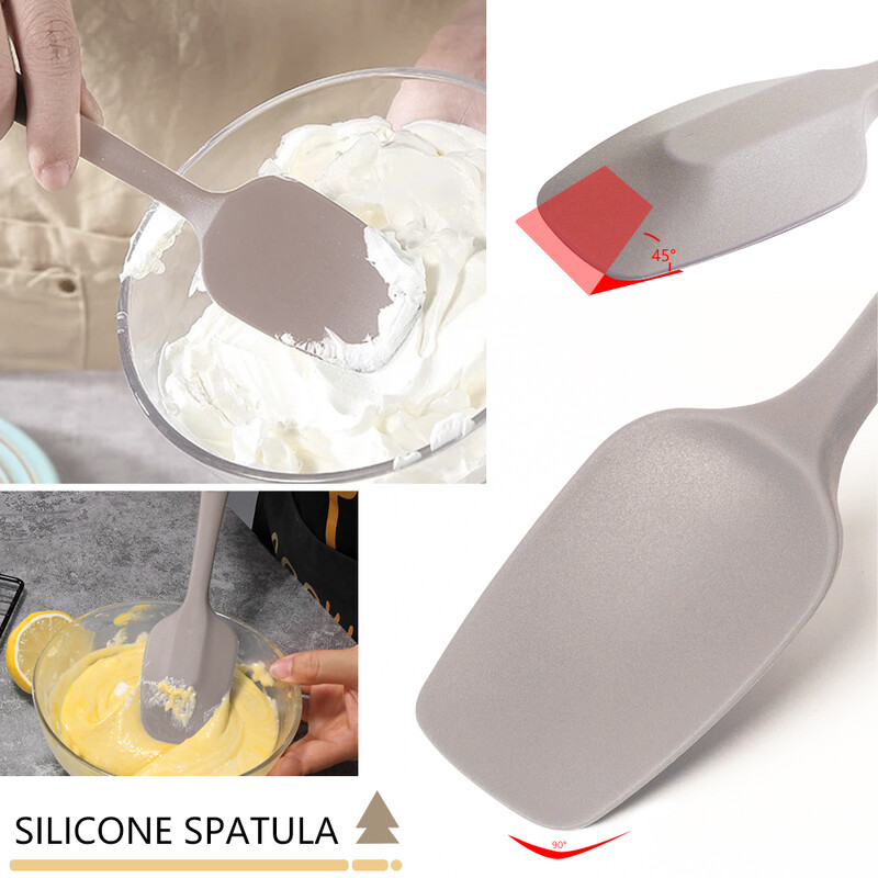 Naujas vientisas aukštos temperatūros maistinis silikoninis mentele kepimo maišymo įrankių rinkinys kreminis mentelė blynų kepimo skardos aliejaus teptukas