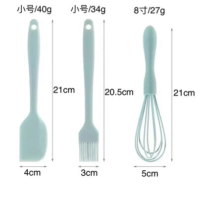 Silikoninis kepimo rinkinys Maisto klasės nelipnus karščiui atsparus menteles kiaušinių plaktuvas kepsninės aliejaus teptukas virtuvės reikmenys tortų įrankis