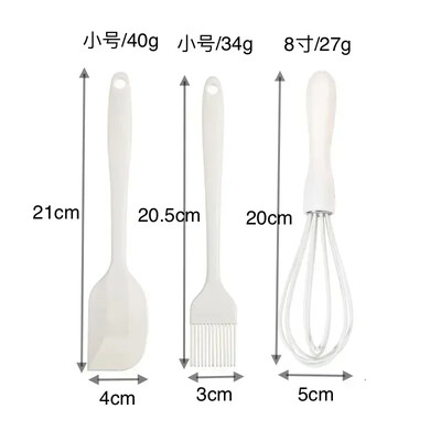 Silikoninis kepimo rinkinys Maisto klasės nelipnus karščiui atsparus menteles kiaušinių plaktuvas kepsninės aliejaus teptukas virtuvės reikmenys tortų įrankis