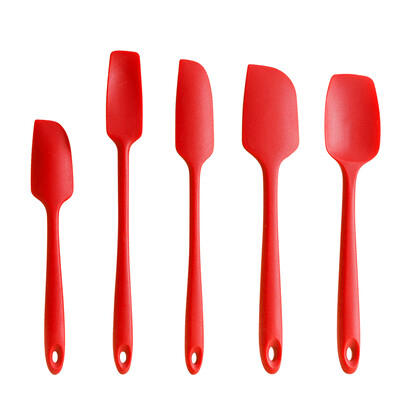 5 vnt maistinio silikoninio kreminio kastuvo rinkinys, karščiui atsparus, nelipnus tešlos semtuvas, skirtas tortų formavimui, kepimui. Virtuvės gaminimo įrankis