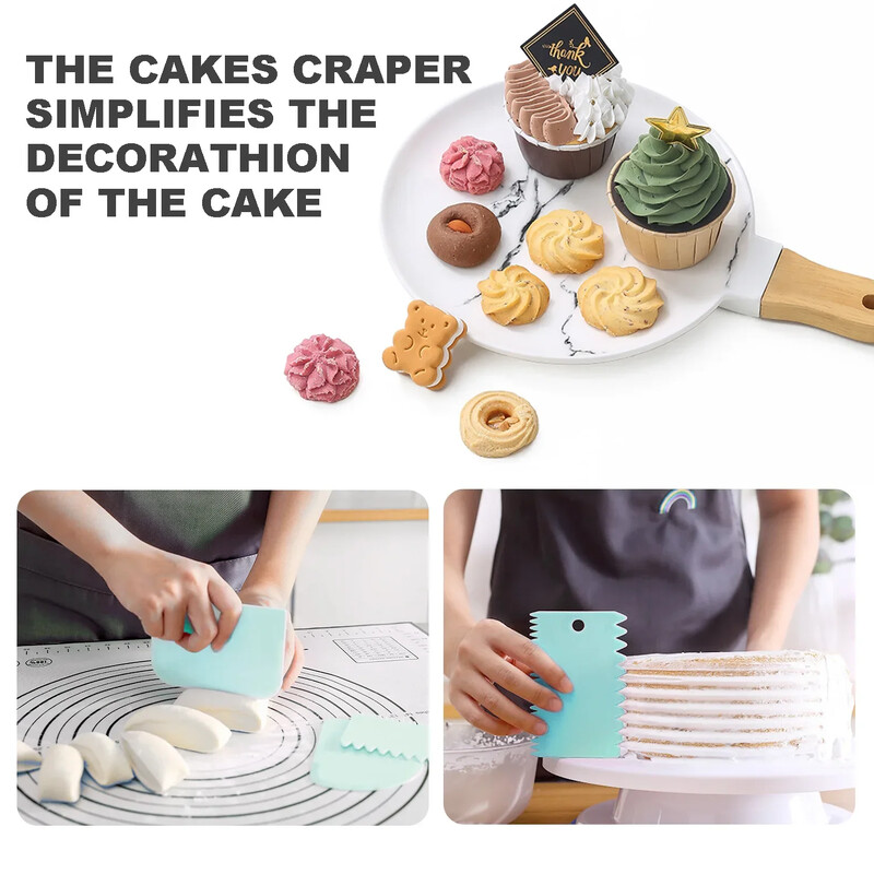 Buitinis kepimo įrankis, gremžtuko montuojamas burnos rinkinys, silikoninio pyrago kremo raštas, sklandus modeliavimo įrankis, 15 vnt.