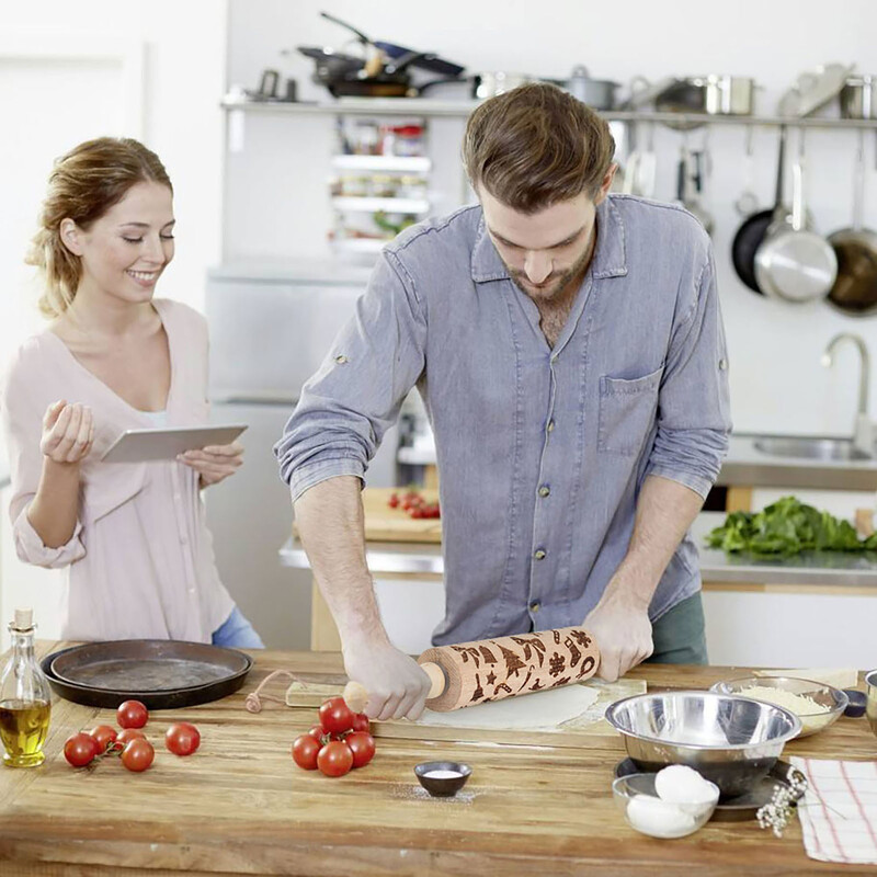 Χριστουγεννιάτικο πλάστη Μοτίβο ελαφιού Ανάγλυφο ξύλινο ανάγλυφο τρισδιάστατο καλούπι για μπισκότα Άγιος Βασίλης Άλκη βαθιά χάραξη μπισκότα σφραγίδα