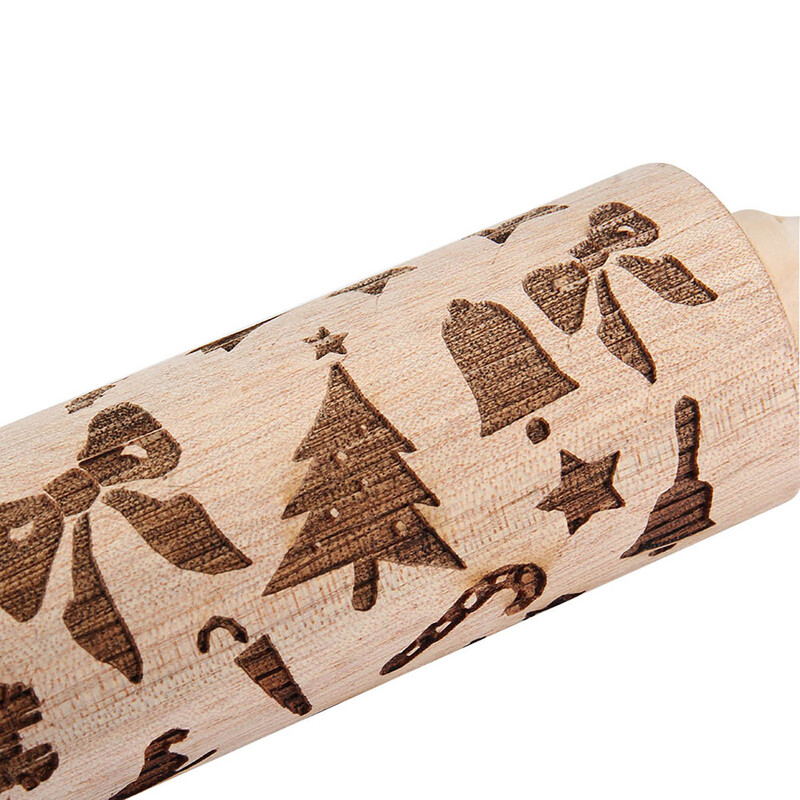 Χριστουγεννιάτικο πλάστη Μοτίβο ελαφιού Ανάγλυφο ξύλινο ανάγλυφο τρισδιάστατο καλούπι για μπισκότα Άγιος Βασίλης Άλκη βαθιά χάραξη μπισκότα σφραγίδα