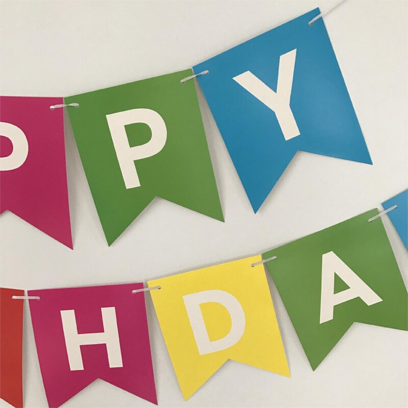 Boldog születésnapot Streamers Forró bélyegző fecskefarkú húzózászló Nappali Kert Bevásárlóközpont Kávézó Gyermekek Születésnapi Party dekoráció Bannerek