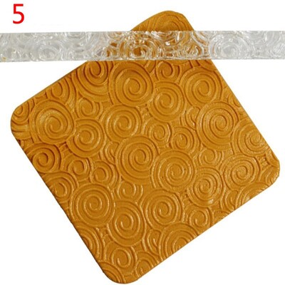 Új akril sodrófa dombornyomásos sütik tészta fondant torta impressziós sodrófa tészta görgős konyhai sütőeszközök