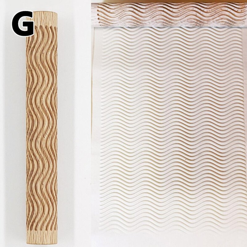 Viegls mīcīšanas kociņš, atkārtoti lietojams reljefs rullītis, lapas sniegpārsliņas tekstūras keramikas māla zīmogs ar reljefu rullīti