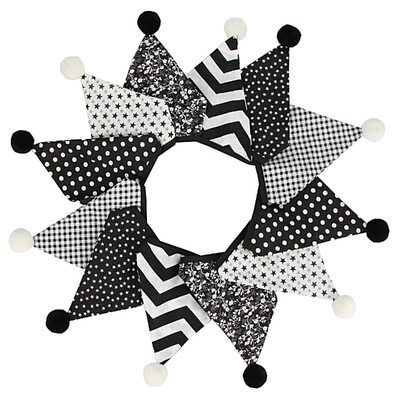 3,2 M Vintage virágos szövet sármány 12 zászlós zászló labdákkal Esküvői parti dekorációs szalaghirdetés otthoni babaváró karneváli füzér