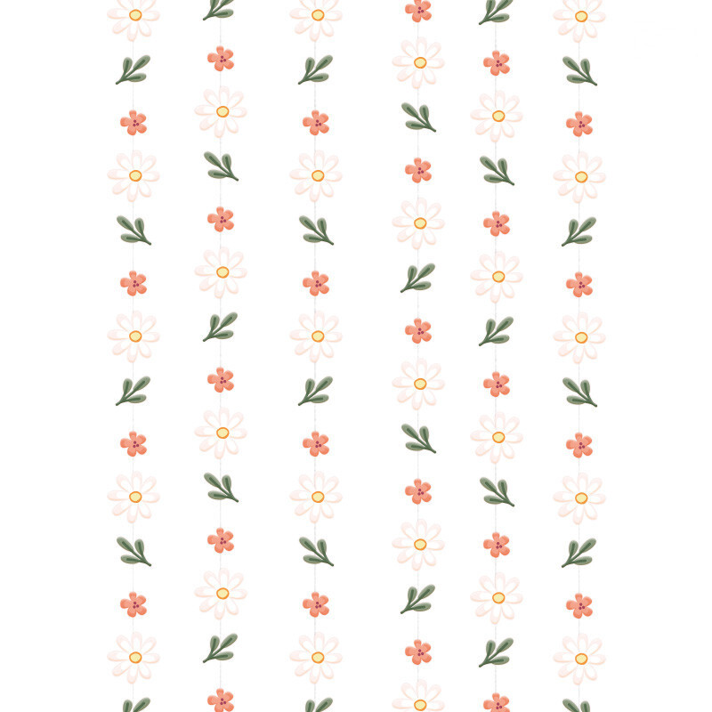 Rusztikus esküvői papír százszorszép levél virágfüzér virágszalag, akasztós eljegyzés, menyasszonyi zuhany cukorka teázó kerti dekoráció