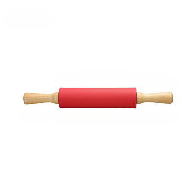 Zackoo 23-43cm nepridegantis silikoninis kočėlas medinės rankenos tešlos tešlos miltų volelis Pica makaronai virtuvės kepimo kepimo įrankis