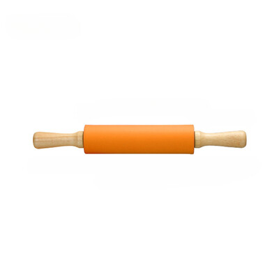 Zackoo 23-43cm nepridegantis silikoninis kočėlas medinės rankenos tešlos tešlos miltų volelis Pica makaronai virtuvės kepimo kepimo įrankis