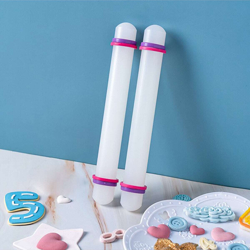 22 cm-es műanyag sodrófa konyhai süteménysütő eszköz PP tapadásmentes felületű pálcika körkörös háztartási cukros tésztahenger TMZ