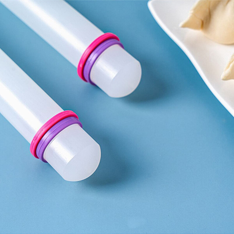 22 cm-es műanyag sodrófa konyhai süteménysütő eszköz PP tapadásmentes felületű pálcika körkörös háztartási cukros tésztahenger TMZ