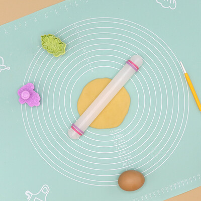 23/33/45/50 cm-es műanyag sodrófa konyhai süteménysütő eszköz PP tapadásmentes felületű pálcika körkörös háztartási cukros tészta sodrófa