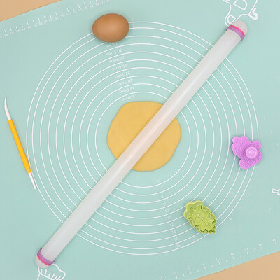 23/33/45/50 cm-es műanyag sodrófa konyhai süteménysütő eszköz PP tapadásmentes felületű pálcika körkörös háztartási cukros tészta sodrófa