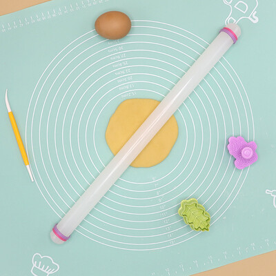 23/33/45/50 cm-es műanyag sodrófa konyhai süteménysütő eszköz PP tapadásmentes felületű pálcika körkörös háztartási cukros tészta sodrófa