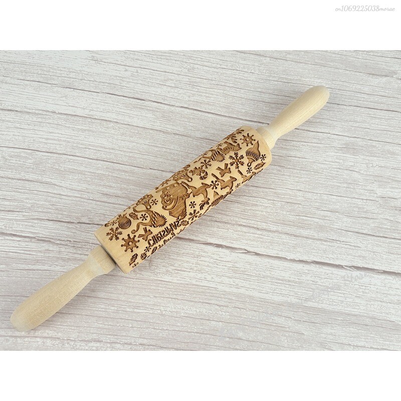 1db karácsonyi fa dombornyomott sodrófa 12 rácsos kerek pecséttel cukrászsütéshez mélygravírozó süti bélyegzőeszköz