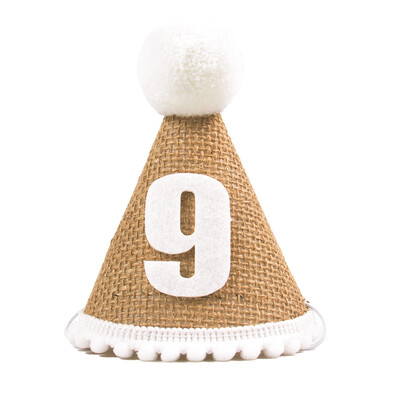 Zsákvászon sapka baba első születésnapi partiján len filc sapka 1. 2. 3. éves gyerekek baba zuhany sapka születésnapi fejpánt dekoráció