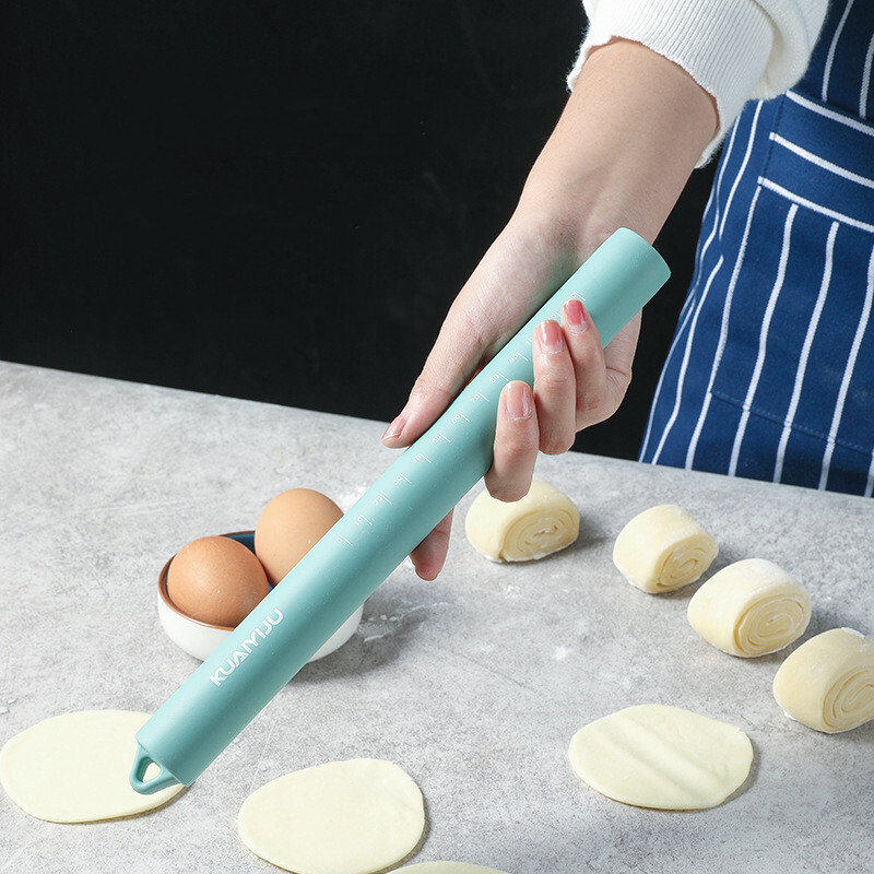 Konyhai szilikon tészta sodrófa tapadásmentes barkácsgombóc tészta pite Ételhenger Ravioli pizza palacsinta bőrprés Sütőeszközök