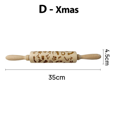 Dombornyomott sodrófa karácsonyra, rénszarvas virágmintával gravírozott görgős tésztával karácsonyi dekoráció sütihez keksz tortához