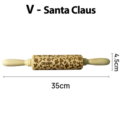 Dombornyomott sodrófa karácsonyra, rénszarvas virágmintával gravírozott görgős tésztával karácsonyi dekoráció sütihez keksz tortához