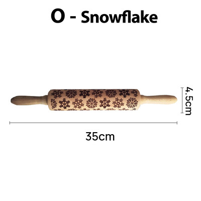 Dombornyomott sodrófa karácsonyra, rénszarvas virágmintával gravírozott görgős tésztával karácsonyi dekoráció sütihez keksz tortához