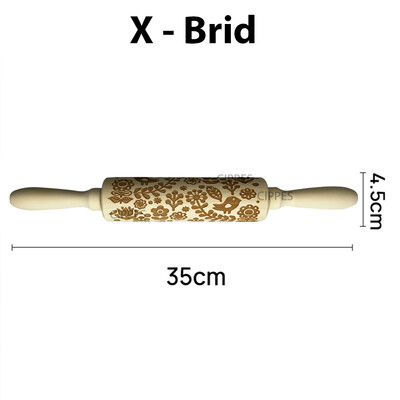 Dombornyomott sodrófa karácsonyra, rénszarvas virágmintával gravírozott görgős tésztával karácsonyi dekoráció sütihez keksz tortához