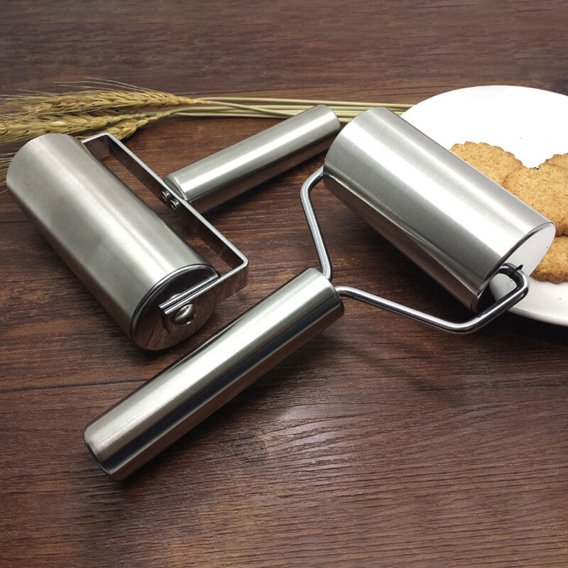 Virtuvė Daugiafunkcis kočėlas Pradžia Nerūdijančio plieno makaronų kepimo volelis Įrankis Tešlos koldūnų gaminimo priedai Kočėlas