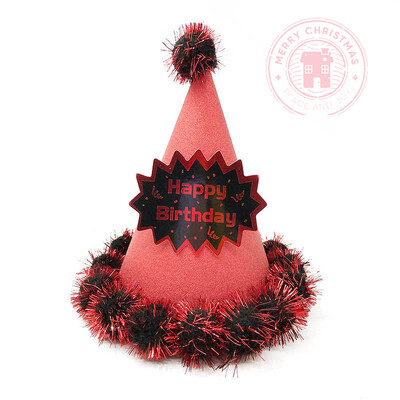 ÚJ Születésnapi parti dekorációs kellékek Baba 1 éves felnőtt fejdísz arany lila fehér kék piros torta hegyes sapka nagykereskedés