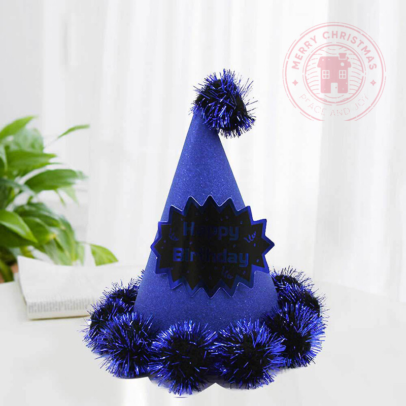 ÚJ Születésnapi parti dekorációs kellékek Baba 1 éves felnőtt fejdísz arany lila fehér kék piros torta hegyes sapka nagykereskedés