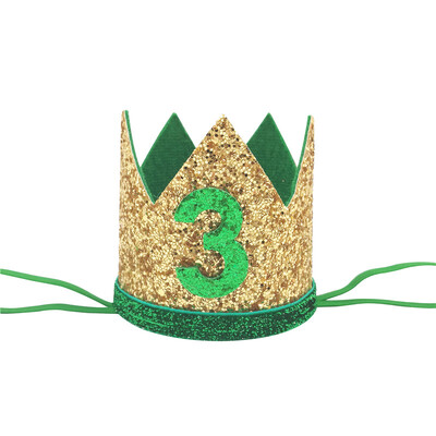 1db Jungle Safari téma 1 2 3 4 5 6 Születésnapi korona fejpánt Születésnapi korona sapka Baby Shower gyerekeknek Születésnapi parti dekoráció