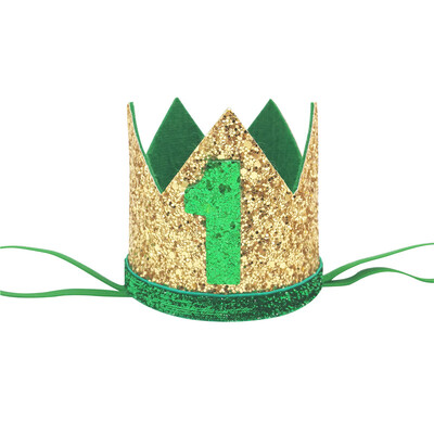 1db Jungle Safari téma 1 2 3 4 5 6 Születésnapi korona fejpánt Születésnapi korona sapka Baby Shower gyerekeknek Születésnapi parti dekoráció