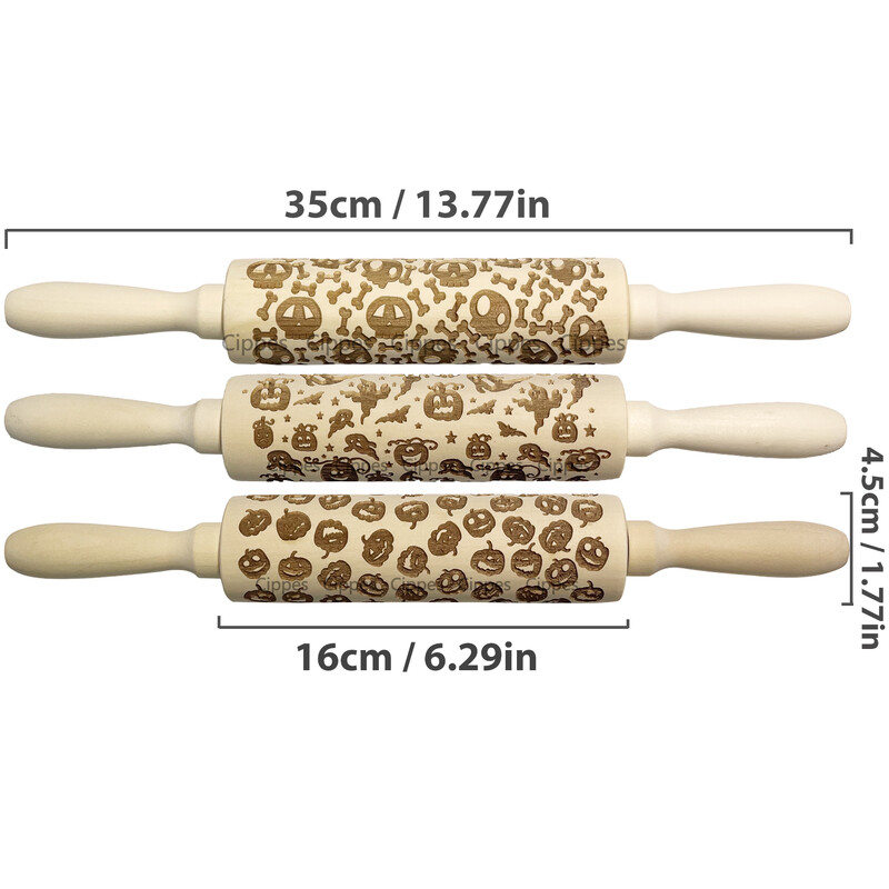 Halloween sodrófa sütőtök koponya szellemmel, fából készült dombornyomott 3D sütiforma lézergravírozott barkácssütőeszközök tésztahengerrel