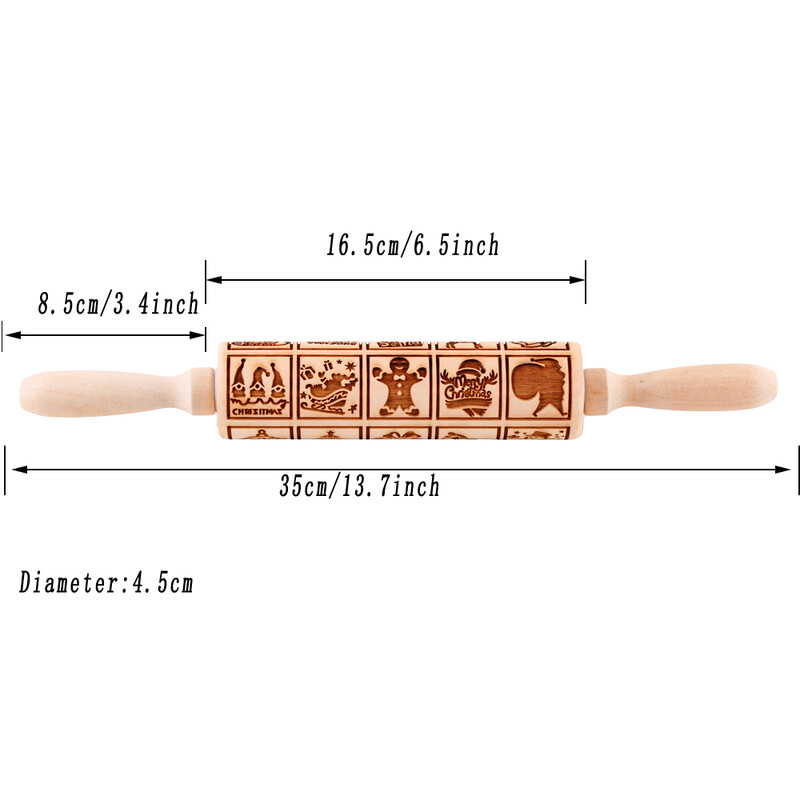 1 db 13,7 hüvelykes 20 rácsos karácsonyi fa dombornyomott sodrófa cukrászsütő eszközökhöz, levél kaptár mély gravírozású süti bélyegző eszköz