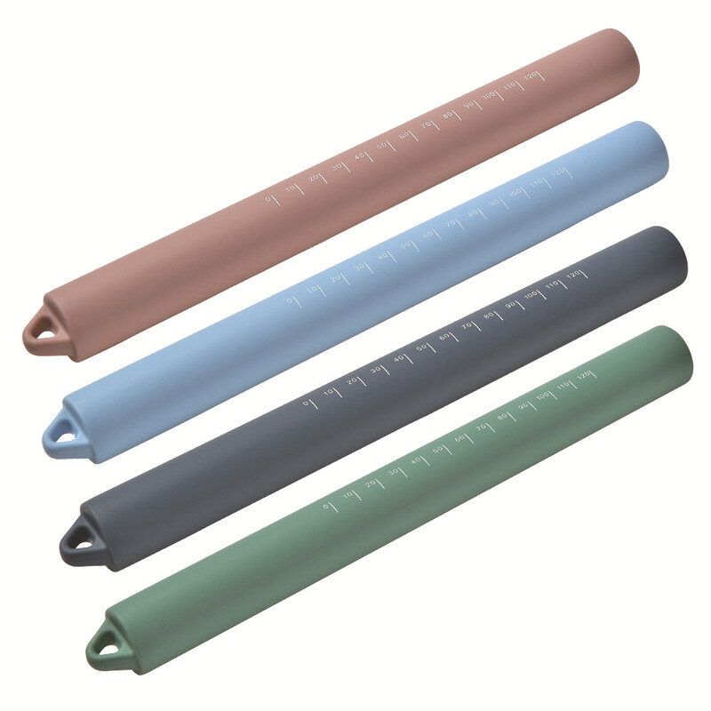 26 cm-es szilikon sodrófa, rozsdamentes acél tészta tészta liszt henger konyhai főzőeszköz tészta süti tésztához