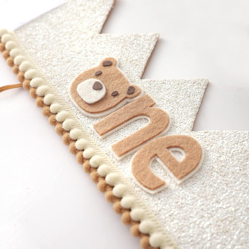 Kis Medve születésnapi kalap korona 1 éves születésnapi parti dekoráció gyerekek fiú lány baba zuhany kellékek fényképes helyszín elrendezése