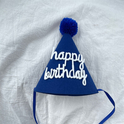 1db vastagított filckúp születésnapi kalapok lányoknak fiúknak boldog születésnapot kalapok gyerek születésnapi parti díszek