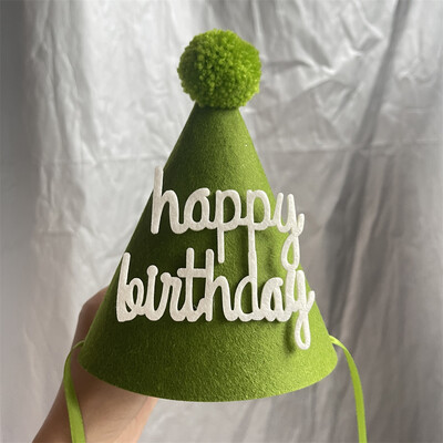 1db vastagított filckúp születésnapi kalapok lányoknak fiúknak boldog születésnapot kalapok gyerek születésnapi parti díszek