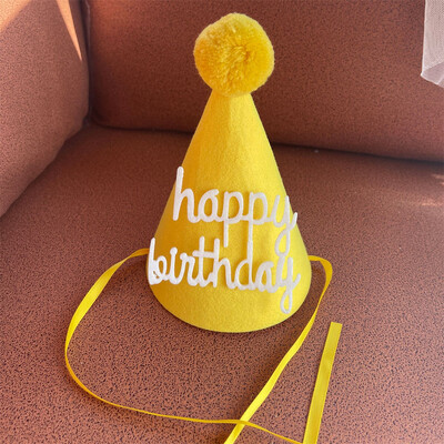 1db vastagított filckúp születésnapi kalapok lányoknak fiúknak boldog születésnapot kalapok gyerek születésnapi parti díszek