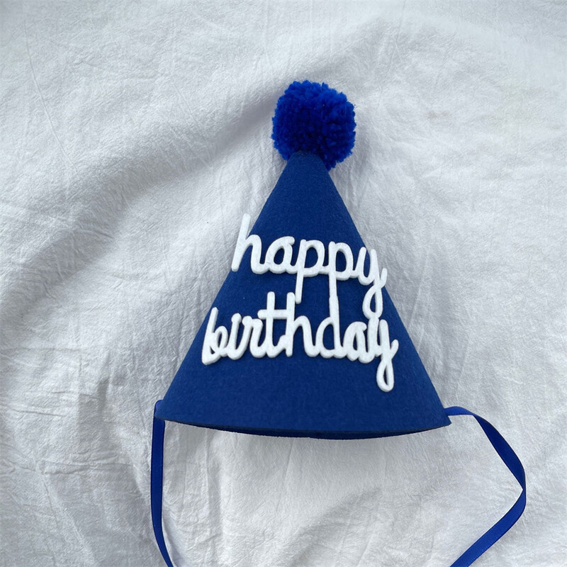 1db vastagított filckúp születésnapi kalapok lányoknak fiúknak boldog születésnapot kalapok gyerek születésnapi parti díszek
