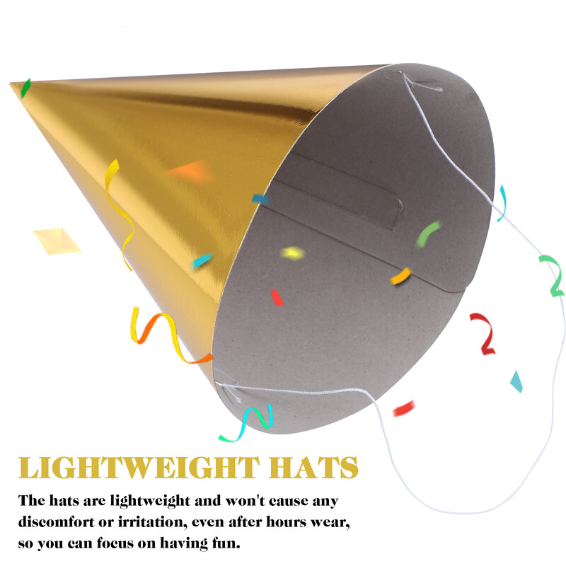 12 gab. Bērnu Cepure Cepures Konuss Cepures Papīra Konuss Dzimšanas dienas Cepures Saģērbt Meitenes Zēns Pirmā krāsainā cepure ballītes dekorācijas pieaugušajiem bērniem