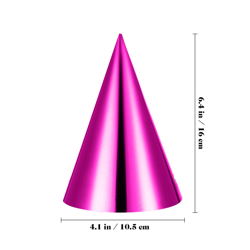 12 gab. Bērnu Cepure Cepures Konuss Cepures Papīra Konuss Dzimšanas dienas Cepures Saģērbt Meitenes Zēns Pirmā krāsainā cepure ballītes dekorācijas pieaugušajiem bērniem
