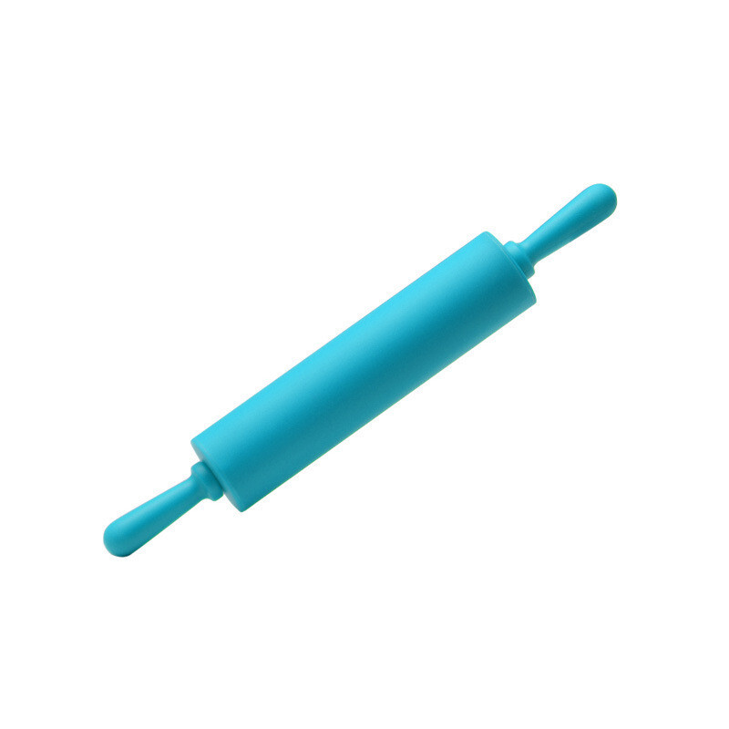 Ρολό ζύμης σιλικόνης μεσαίου μεγέθους Πολύχρωμο εργαλείο ζαχαροπλαστικής μήκους 12 ιντσών