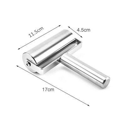 Rozsdamentes acél duplafejű sodrófa tapadásmentes tészta tészta henger Konyhai gombóc gép tészta pizza piték Sütési eszközök