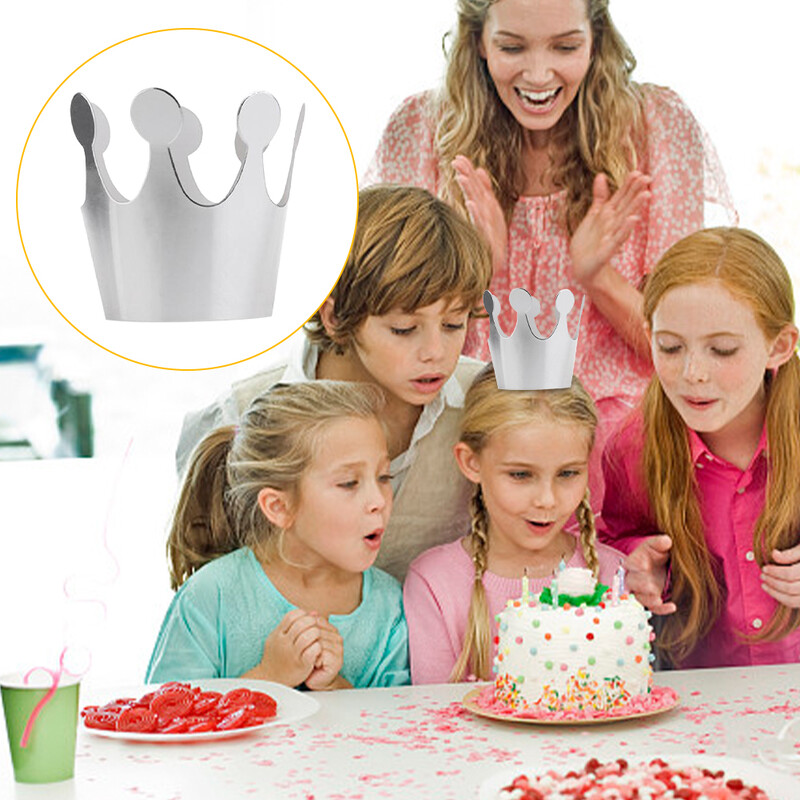 10 db DIY Kids Felnőtt Univerzális Arany Ezüst Papír Korona jelmezhez Születésnapi Party Kalap Fejdísz Cosplay Könnyen Összeszerelhető Újrafelhasználható